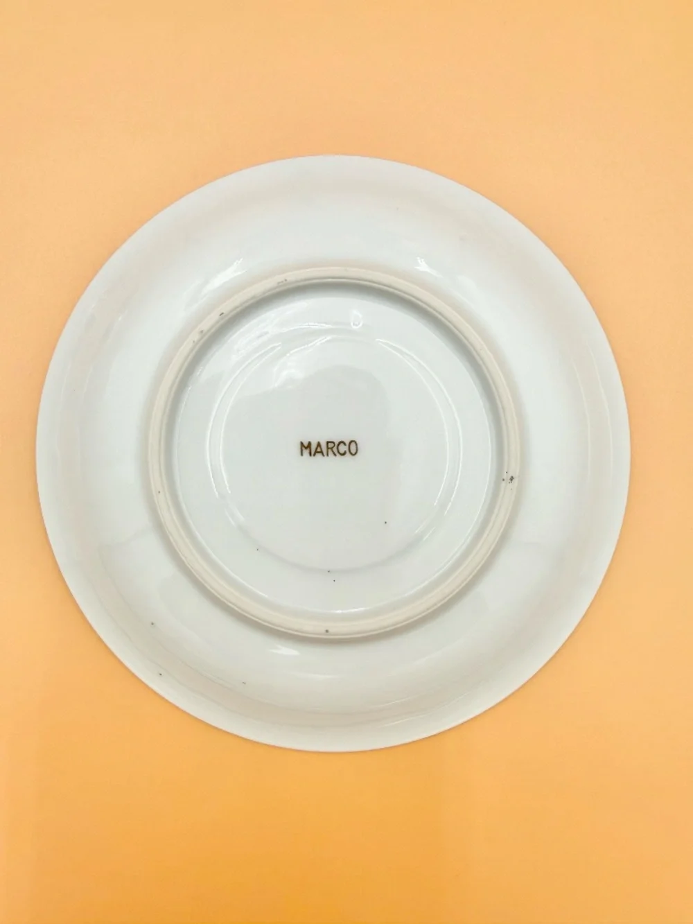 Vintage Marco Gold Lustre Tea Cup & Saucer with Filigree Accents